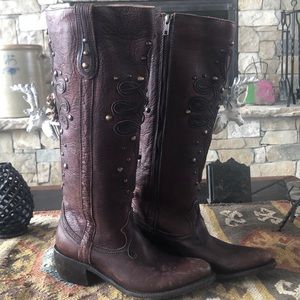 Liberty Black Tall Leather Boots